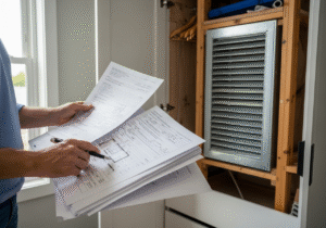 Zgoda na remont w mieszkaniu: Jak uzyskać pieczątkę spółdzielni na wyburzenie szafy wnękowej z kraty wentylacyjnej.